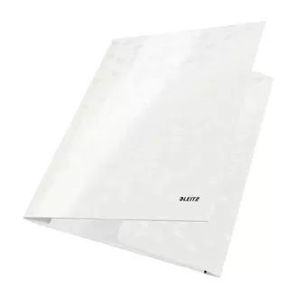 Dosare cu trei clapete LEITZ WOW, A4, alb perlat Dosare cu trei clapete LEITZ WOW, A4, alb perlat