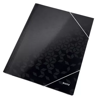 LEITZ WOW Foldere cu trei clape, A4, negru