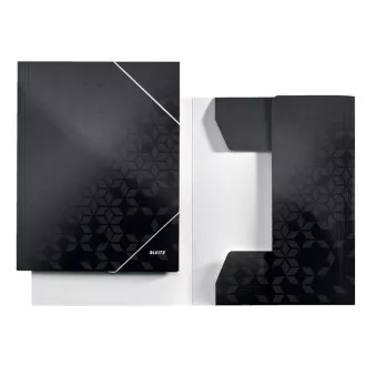 LEITZ WOW Foldere cu trei clape, A4, negru