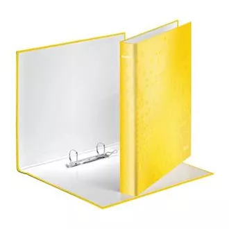 LEITZ Carnet cu inele WOW, A4 , 2DR/25mm, galben