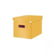Cutie pătrată LEITZ Click&Store COSY, mărimea L (A4), galben cald
