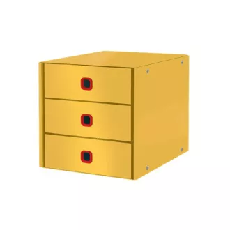 Cutie cu sertare LEITZ Click&Store COSY, 3 sertare, galben cald Cutie cu sertare LEITZ Click&Store COSY, 3 sertare, galben cald