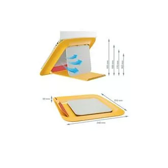 LEITZ Suport reglabil pentru laptop ERGO Cosy, galben cald