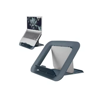 LEITZ Suport reglabil pentru laptop ERGO Cosy, gri catifelat