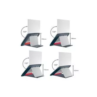 LEITZ Suport reglabil pentru laptop ERGO Cosy, gri catifelat
