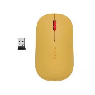 LEITZ Mouse fără fir pentru calculator COSY, galben cald