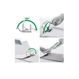 LEITZ Îndosariere mobilă 180° Active UrbanChic, 65 mm, gri închis