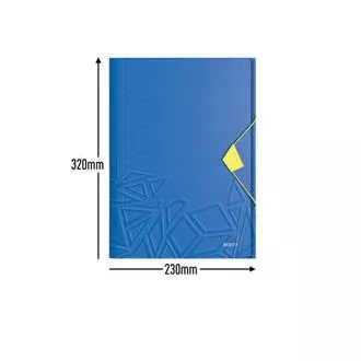 LEITZ UrbanChic PP cu trei clapete, A4, albastru