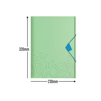 LEITZ UrbanChic PP cu trei clapete, A4, verde