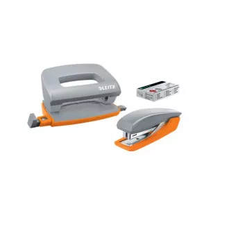 LEITZ UrbanChic set de capsatoare și perforatoare LEITZ UrbanChic mini, gri închis LEITZ UrbanChic set de capsatoare și perforatoare LEITZ UrbanChic mini, gri închis