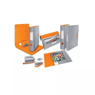 LEITZ UrbanChic set de capsatoare și perforatoare LEITZ UrbanChic mini, gri închis LEITZ UrbanChic set de capsatoare și perforatoare LEITZ UrbanChic mini, gri închis