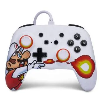 Controler cu fir îmbunătățit PowerA pentru Nintendo Switch - Fireball Mario Controler cu fir îmbunătățit PowerA pentru Nintendo Switch - Fireball Mario