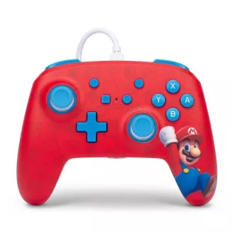Controler cu fir PowerA Enhanced pentru Nintendo Switch - Woo-hoo! Mario Controler cu fir PowerA Enhanced pentru Nintendo Switch - Woo-hoo! Mario