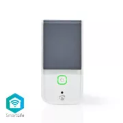 Nedis WIFIPO120EWT - Priză SmartLife Smart | Wi-Fi | IP44 | Contor de consum | 3680 W | Franța / Tip E (CEE 7/6) | -30 - 40 °C |