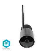 Nedis WIFICO40CBK - SmartLife Outdoor Camera | Wi-Fi | Full HD 1080p | IP65 | Cloud / Micro SD | 12 V DC | Vedere pe timp de noapte | Android