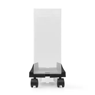 Nedis CSTD101BK - Stand pentru PC | Full Motion / latime reglabila | 14,5 - 24,2 cm | 20 kg | Plastic / Metal | Negru