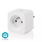 Nedis WIFIP121EWT - Priză Smart WiFi |Tip E (CEE 7/6)| -10 - 45 °C | Android™ / IOS | Alb