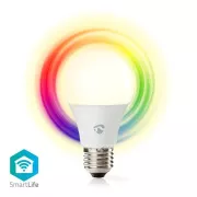 Nedis WIFILRC10E27 - Bec LED SmartLife | Wi-Fi | E27 | 806 lm | 9 W | RGB / Alb cald până la rece | Android/IOS, F