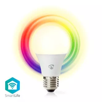 Nedis WIFILRC10E27 - Bec LED SmartLife | Wi-Fi | E27 | 806 lm | 9 W | RGB / Alb cald până la rece | Android/IOS, F Nedis WIFILRC10E27 - Bec LED SmartLife | Wi-Fi | E27 | 806 lm | 9 W | RGB / Alb cald până la rece | Android/IOS, F