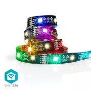 Bandă LED Nedis BTLS20RGBW SmartLife| RGB / Alb cald | 2,00 m | IP20 | 2700 | 380 lumeni| Android™ / iOS