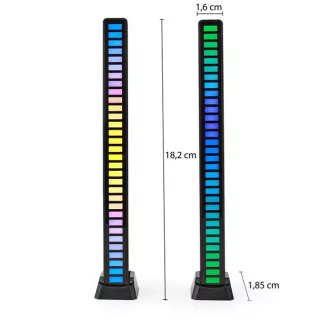 Nedis GALDP110BK - Lumină de gaming | RGB | Alimentat cu baterii | Pentru laptop / desktop | Negru Nedis GALDP110BK - Lumină de gaming | RGB | Alimentat cu baterii | Pentru laptop / desktop | Negru