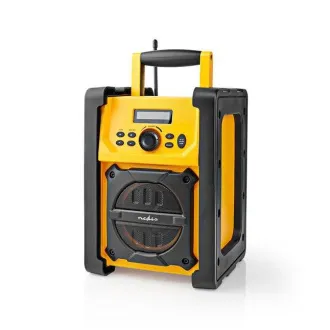 Nedis RDFM3100YW - Radio FM pentru șantiere | 15 W | Bluetooth® | IPX5 | Mâner | Negru / Galben Nedis RDFM3100YW - Radio FM pentru șantiere | 15 W | Bluetooth® | IPX5 | Mâner | Negru / Galben