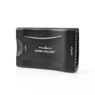 Nedis VCON3461BK - Convertor HDMI™ | Intrare HDMI™ | Priză SCART | 1 sens | 1080p | 1,2 Gbps | ABS | Negru