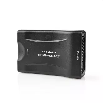 Nedis VCON3461BK - Convertor HDMI™ | Intrare HDMI™ | Priză SCART | 1 sens | 1080p | 1,2 Gbps | ABS | Negru