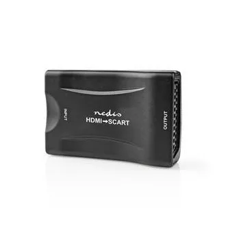 Nedis VCON3461BK - Convertor HDMI™ | Intrare HDMI™ | Priză SCART | 1 sens | 1080p | 1,2 Gbps | ABS | Negru