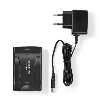 Nedis VCON3461BK - Convertor HDMI™ | Intrare HDMI™ | Priză SCART | 1 sens | 1080p | 1,2 Gbps | ABS | Negru
