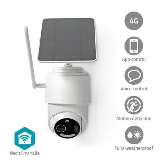 Nedis SIMCBO50WT - SmartLife Outdoor Camera| 4G | Înclinare | Full HD 1080p | IP65 | Vedere pe timp de noapte | Alb Nedis SIMCBO50WT - SmartLife Outdoor Camera| 4G | Înclinare | Full HD 1080p | IP65 | Vedere pe timp de noapte | Alb