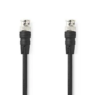 Nedis CVGL01000BK20 - Cablu video BNC | BNC mascul - BNC mascul | 2 m | Negru Nedis CVGL01000BK20 - Cablu video BNC | BNC mascul - BNC mascul | 2 m | Negru