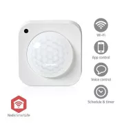 Nedis ZBSM20WT - Senzor de mișcare SmartLife| Zigbee 3.0 | Alimentat de baterie și USB | Raza detector: 7 m | Alb