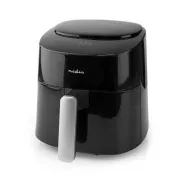 Nedis KAAF160BK - Prăjitor digital cu aer cald | 4,2 L | Cronometru de 240 de minute | 8 programe presetate | Negru