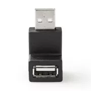 Nedis CCGB60930BK - Adaptor USB 2.0 | Mufă USB-A | Priză USB-A | Culoare neagră