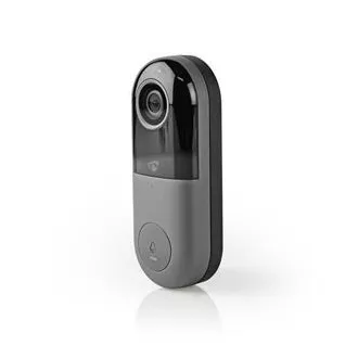 Nedis WIFICDP40CWT - Telefon video inteligent Wi-Fi | Cloud/ microSD/ Onvif | IP65 | senzor de mișcare | Alb
