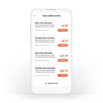 Nedis WIFICDP40CWT - Telefon video inteligent Wi-Fi | Cloud/ microSD/ Onvif | IP65 | senzor de mișcare | Alb