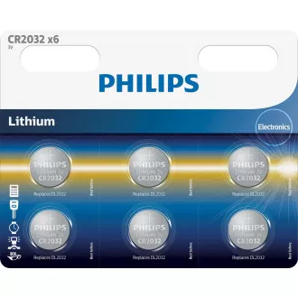 Baterie Philips CR2032P6/01B - 6 buc