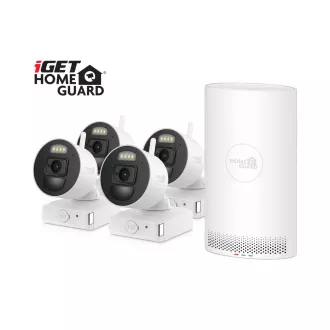 iGET HOMEGUARD HGNVK88004P - NVR FullHD fără fir 8CH   cameră cu baterie 4x HGNVK686CAMP