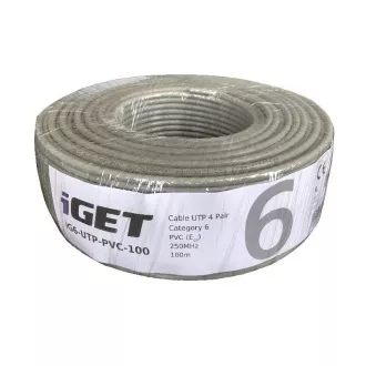iGET Cablu de rețea CAT6 UTP UTP PVC Eca 100m/role