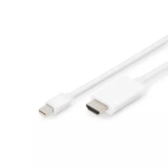 Adaptor cablu Digitus DisplayPort, mini DP - HDMI, 2m , DP 1.2_HDMI 2.0, 4K/60Hz Adaptor cablu Digitus DisplayPort, mini DP - HDMI, 2m , DP 1.2_HDMI 2.0, 4K/60Hz