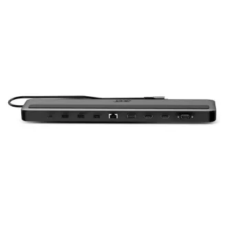 Acer 13in1 Type C Minidock: 3x USB 3.0 (5 Gbps Transfer de date), 1x USB-C (5 Gbps Transfer de date), 1x USB-C Power Delivery (până la 100 W)