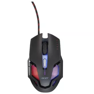 Acer NITRO GAMING MOUSE II - mouse optic de gaming, max. 7200 dpi (6 nivele - 800-7200), 7 tipuri de iluminare de fundal, 6 butoane