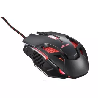 Acer NITRO GAMING MOUSE II - mouse optic de gaming, max. 7200 dpi (6 nivele - 800-7200), 7 tipuri de iluminare de fundal, 6 butoane