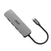 Stație de andocare Acer 5IN1 Mini, dongle Type-C, 1x HDMI (până la 3840x2160@60hz), 3x porturi USB 3.0 5Gbps, 1x port PD Type-C până la 100W (oaspete)