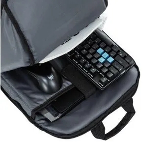Rucsac Predator Urban 18" (PBG510); rucsac negru cu elemente albastre, material impermeabil și rezistent la abraziune, pentru 18", 27l, 0.6kg