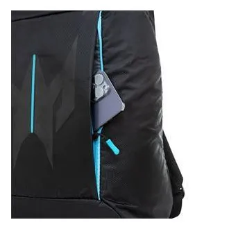 Rucsac Predator Urban 18" (PBG510); rucsac negru cu elemente albastre, material impermeabil și rezistent la abraziune, pentru 18", 27l, 0.6kg
