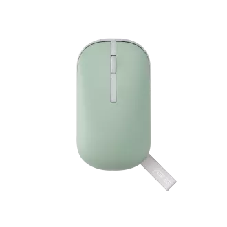 Mouse wireless Asus MD100 - 2.4Ghz dongl/bluetooth/ 1600dpi/ verde cremă