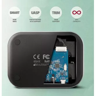 AXAGON ADSA-DC, USB-C 5Gbps - Stație de andocare duală CLONĂ pentru 2x SATA 6G 2.5"/3.5" SSD/HDD AXAGON ADSA-DC, USB-C 5Gbps - Stație de andocare duală CLONĂ pentru 2x SATA 6G 2.5"/3.5" SSD/HDD