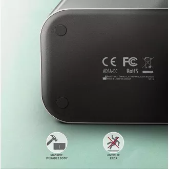 AXAGON ADSA-DC, USB-C 5Gbps - Stație de andocare duală CLONĂ pentru 2x SATA 6G 2.5"/3.5" SSD/HDD AXAGON ADSA-DC, USB-C 5Gbps - Stație de andocare duală CLONĂ pentru 2x SATA 6G 2.5"/3.5" SSD/HDD